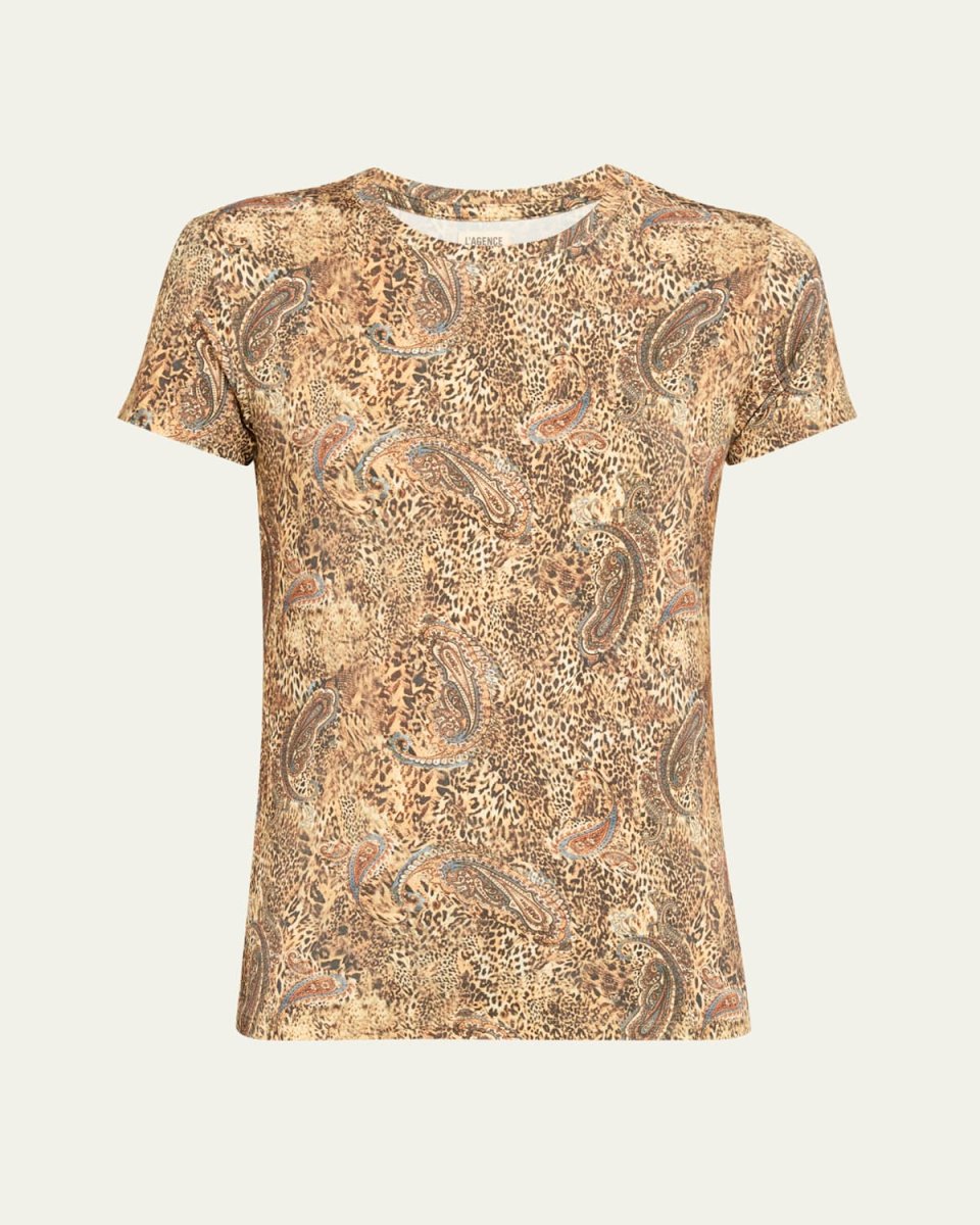 Ressi Short-Sleeve Valencia Leopard Tee
